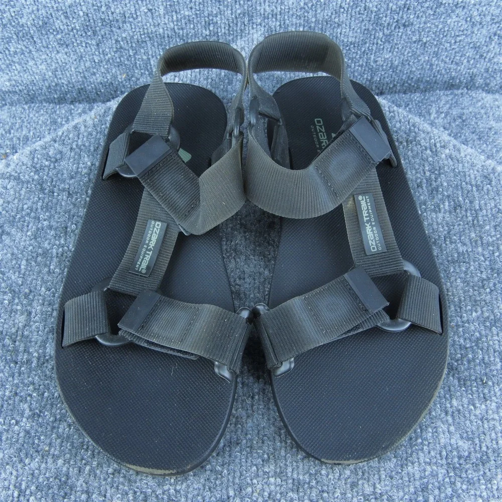 Ozark Trail Outdoor Equipment Men Sport Sandals Black Synthetic Hook & Loop Sz 9